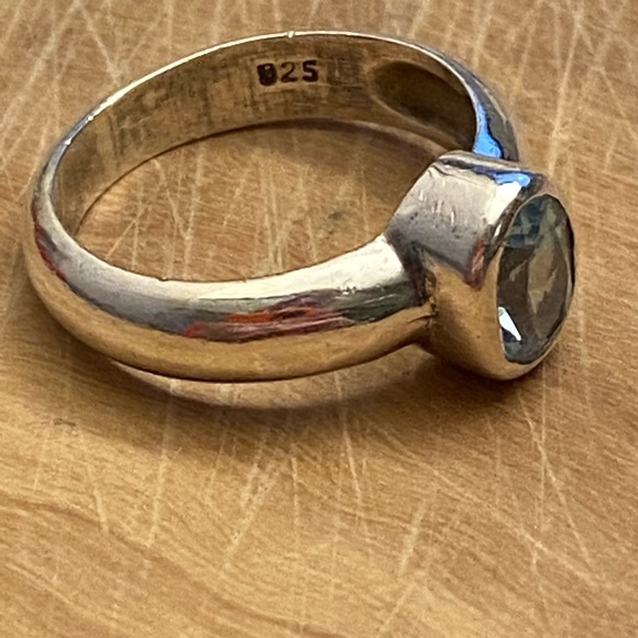 Stunning handmade topaz 925 sterling silver ring - Picture 6 of 8